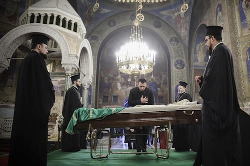 Bulgarians pay their last respects to the late Orthodox patriarch